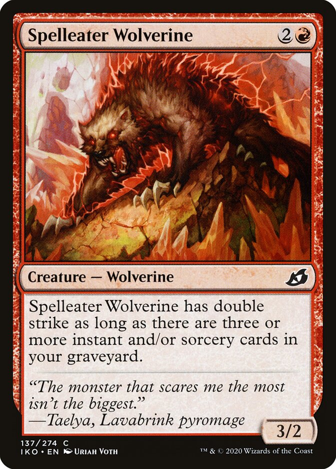 Spelleater Wolverine — Ikoria: Lair of Behemoths 137/388