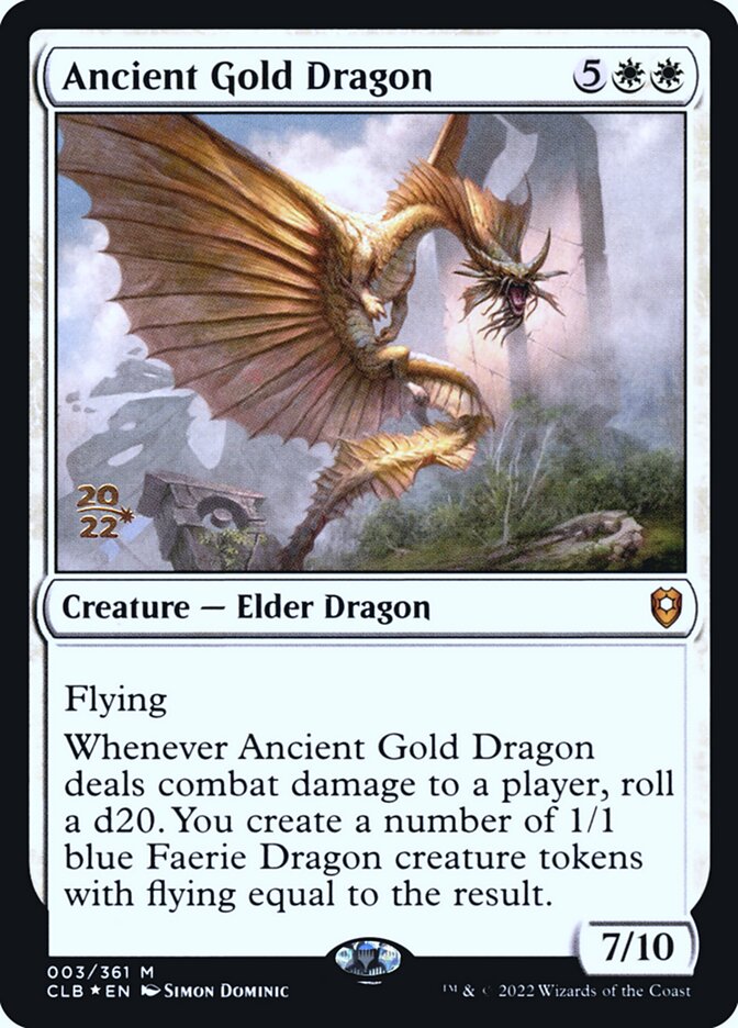 Ancient Gold Dragon — Battle for Baldur's Gate Promos 3s/104