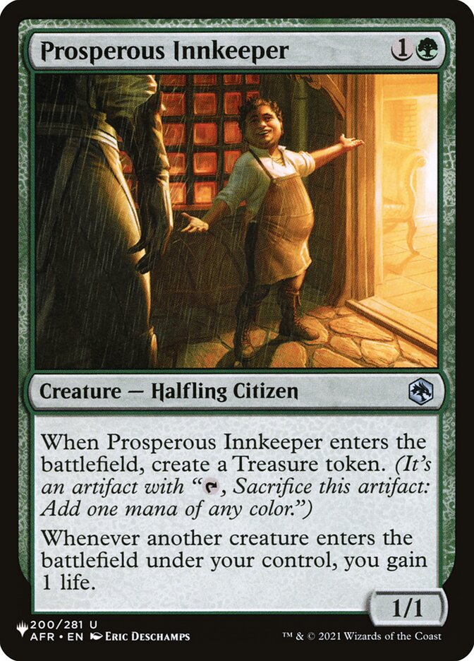 Prosperous Innkeeper — The List AFR-200/5581