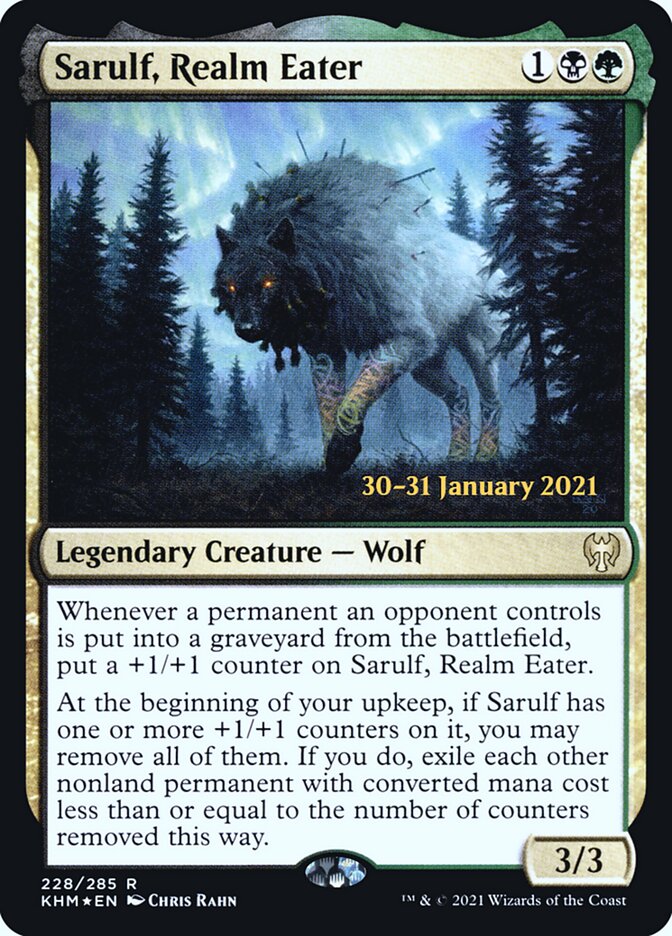 Sarulf, Realm Eater — Kaldheim Promos 228s/158