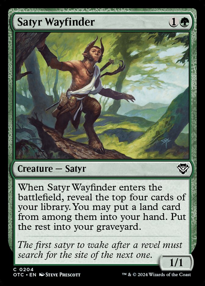 Satyr Wayfinder — Outlaws of Thunder Junction Commander 204/342