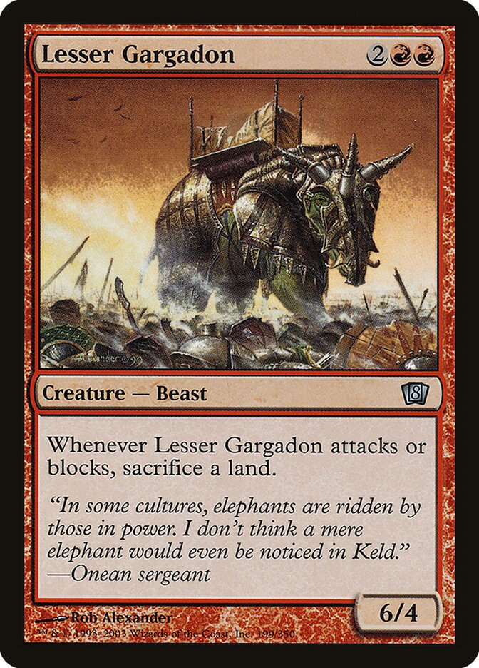 Lesser Gargadon — Eighth Edition 199★/710