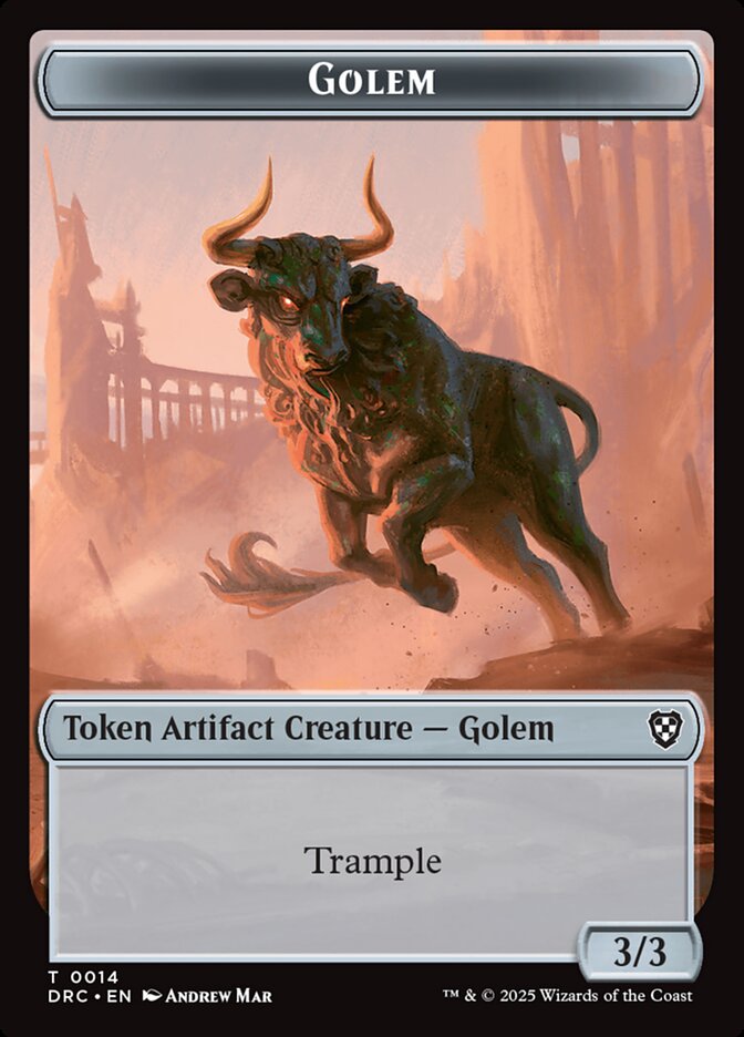 Golem — Aetherdrift Commander Tokens 14/17
