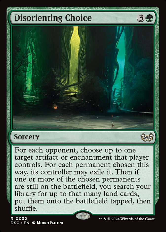 Disorienting Choice — Duskmourn: House of Horror Commander 32/373