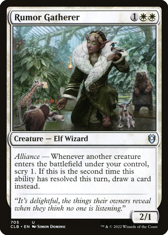 Rumor Gatherer — Commander Legends: Battle for Baldur's Gate 705/936