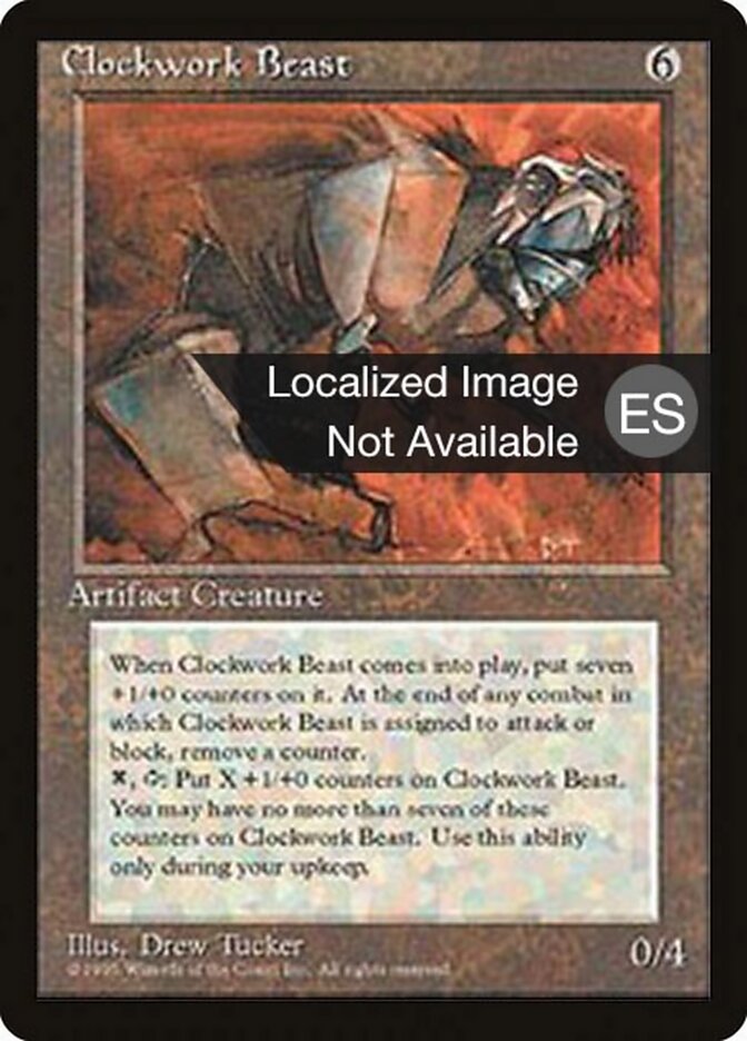 Clockwork Beast — Fourth Edition Foreign Black Border 307/378