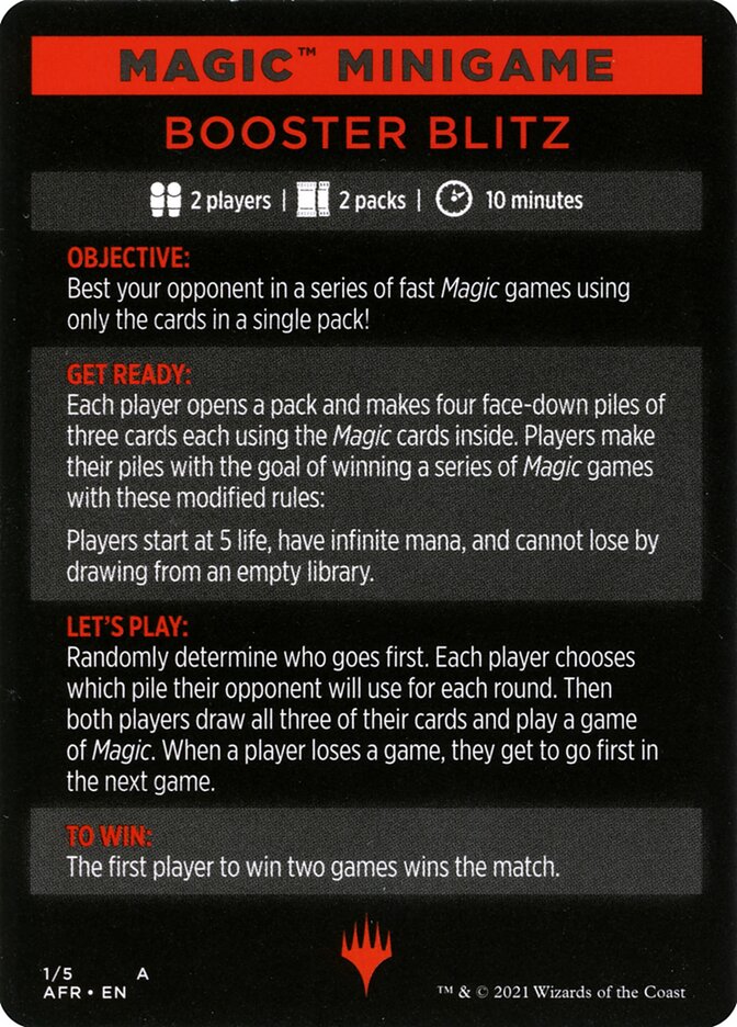 Booster Blitz — Adventures in the Forgotten Realms Minigames 1/5