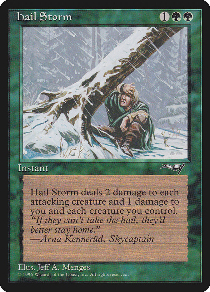 Orage de grêle — Alliances 95/199