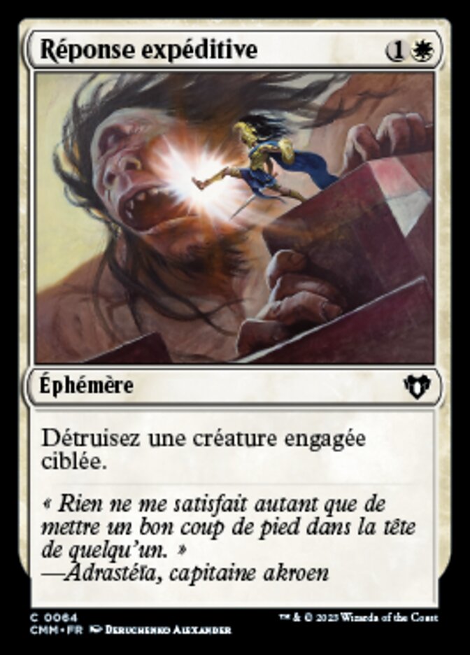 Réponse expéditive — Commander Masters 64/1067