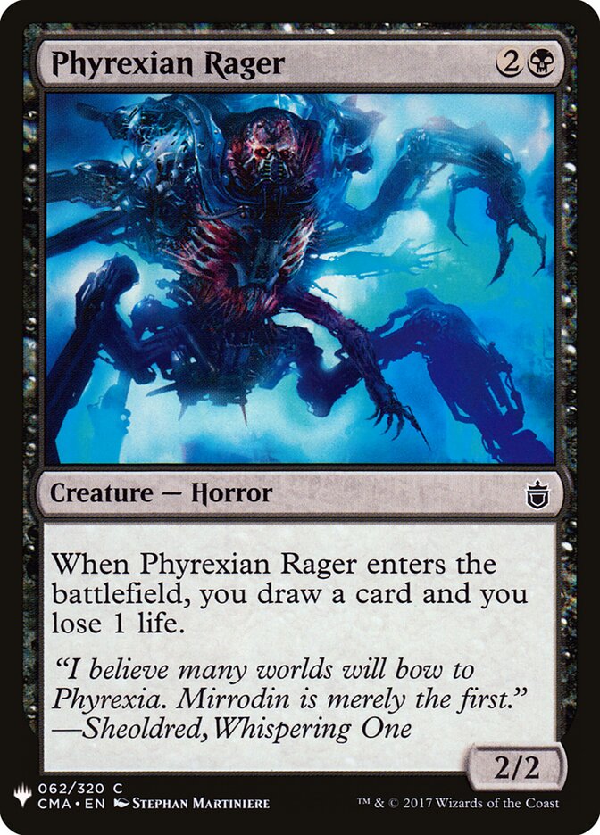 Phyrexian Rager — The List CMA-62/5581