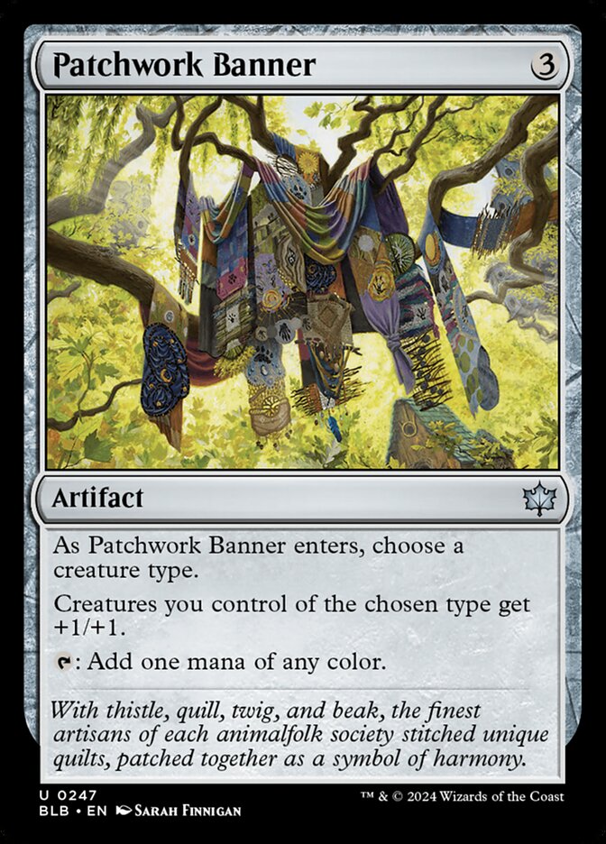 Bannière en patchwork — Bloomburrow 247/398