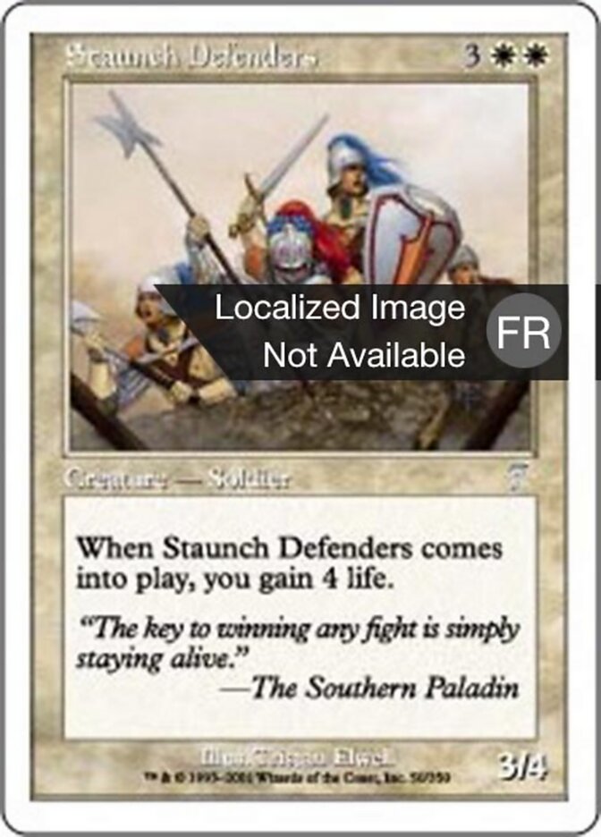 Défenseurs inébranlables — Seventh Edition 50/708