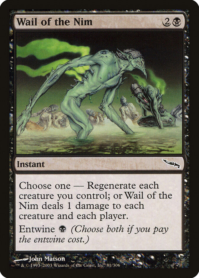 Gémissement du nim — Mirrodin 81/306