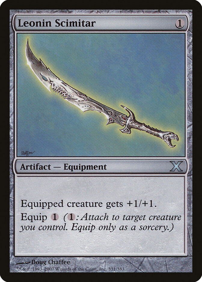 Leonin Scimitar — Tenth Edition 331/510