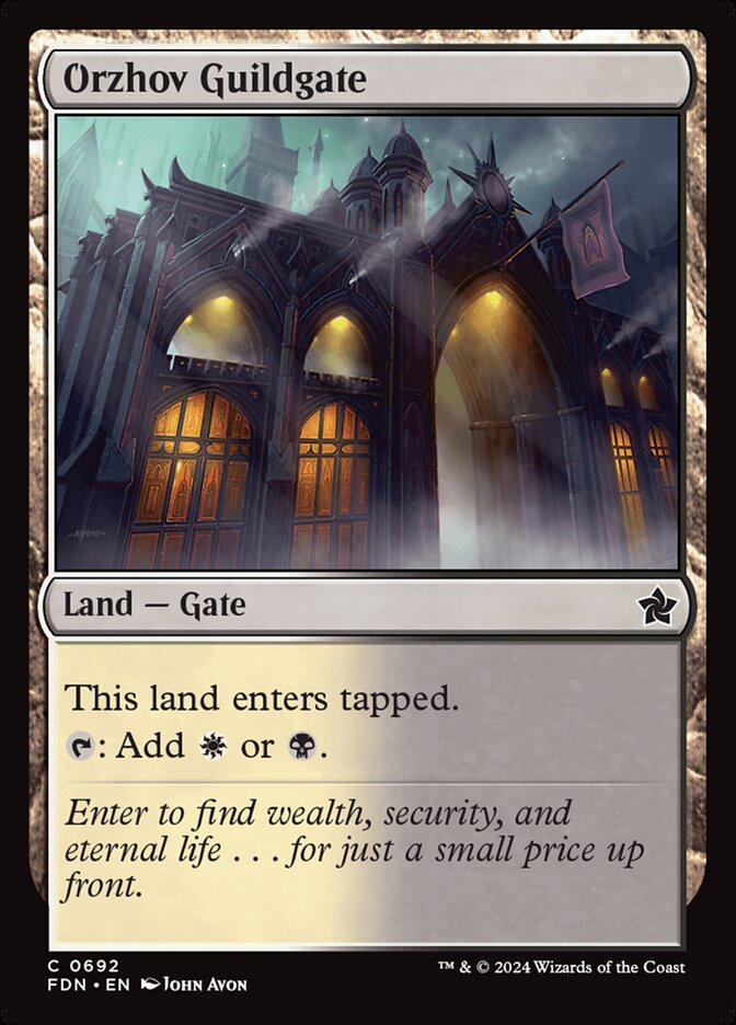 Orzhov Guildgate — Foundations 692/771