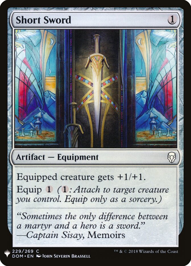 Short Sword — The List DOM-229/5581