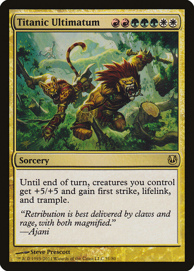 Titanic Ultimatum — Duel Decks: Ajani vs. Nicol Bolas 31/80