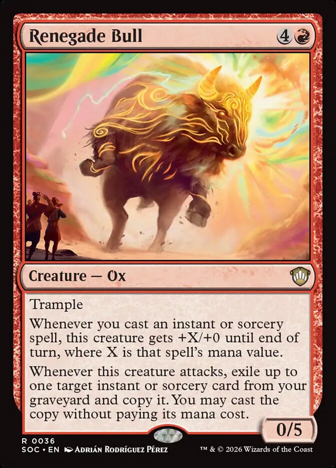 Taureau renégat — Secrets of Strixhaven Commander 36/426
