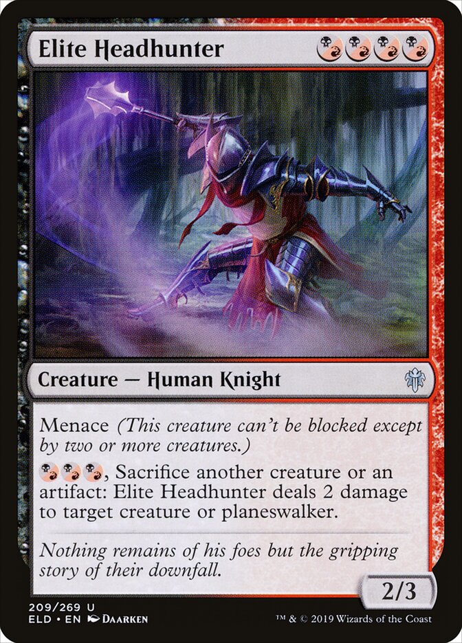 Elite Headhunter — Throne of Eldraine 209/398