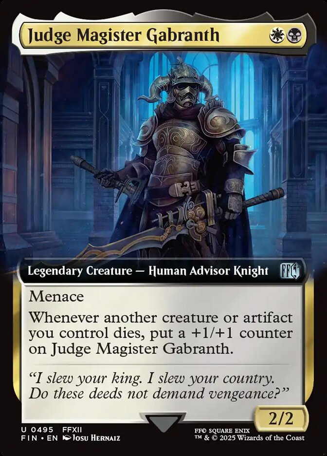 Judge Magister Gabranth — Final Fantasy 495/595