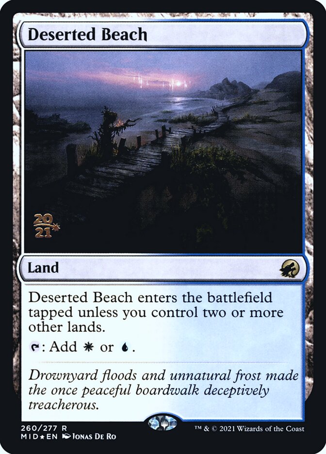 Deserted Beach — Innistrad: Midnight Hunt Promos 260s/155
