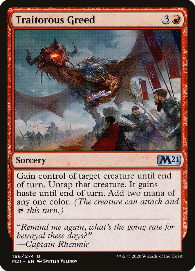 Traitorous Greed — Core Set 2021 166/397