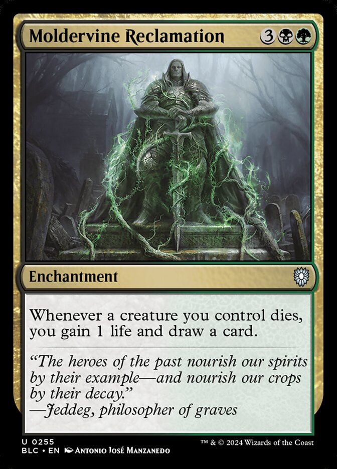 Moldervine Reclamation — Bloomburrow Commander 255/356