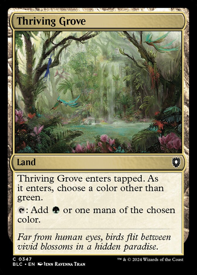 Thriving Grove — Bloomburrow Commander 347/356