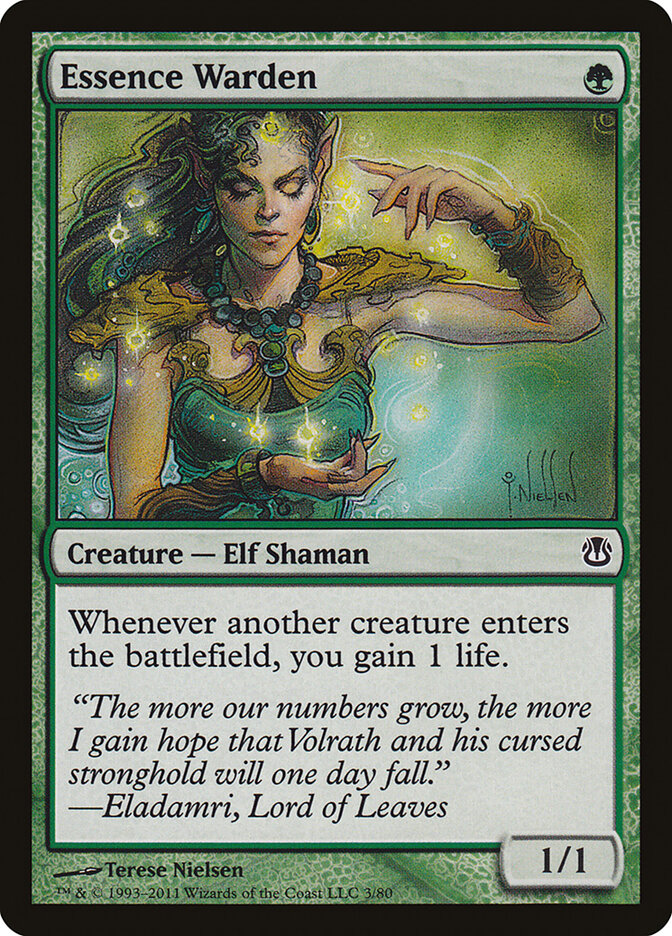 Essence Warden — Duel Decks: Ajani vs. Nicol Bolas 3/80