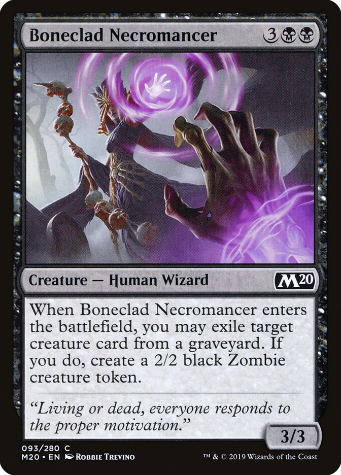 Boneclad Necromancer — Core Set 2020 93/345