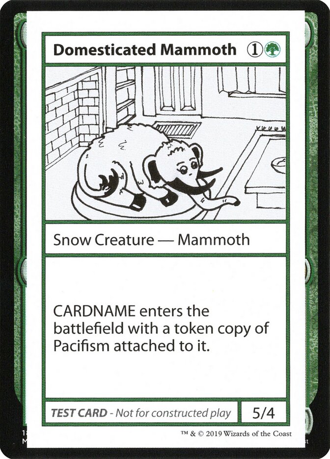 Domesticated Mammoth — Mystery Booster Playtest Cards 2021 72/121