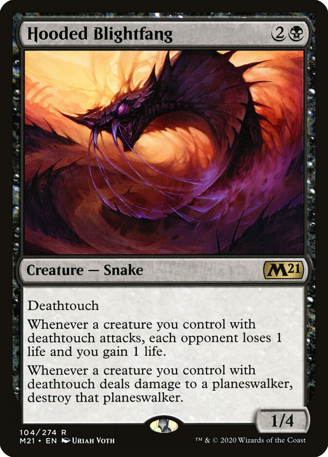 Hooded Blightfang — Core Set 2021 104/397