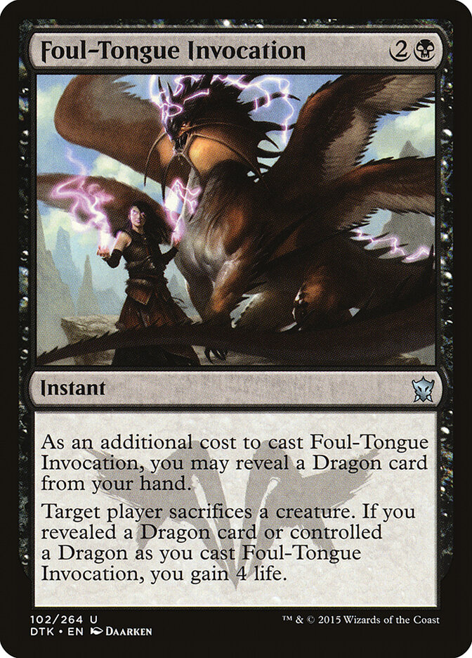 Foul-Tongue Invocation — Dragons of Tarkir 102/264