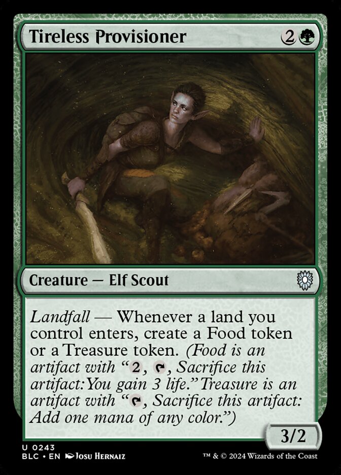 Tireless Provisioner — Bloomburrow Commander 243/356