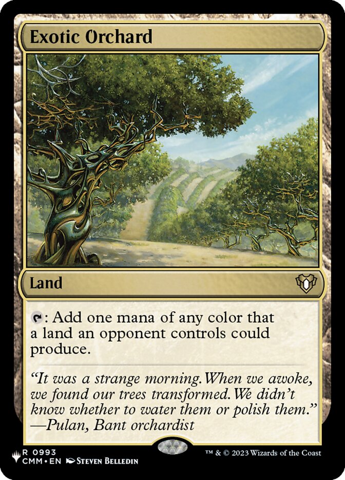 Exotic Orchard — The List CMM-993/5581