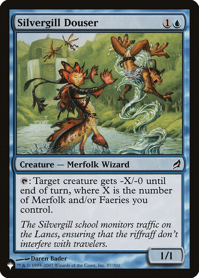 Silvergill Douser — The List LRW-87/5581