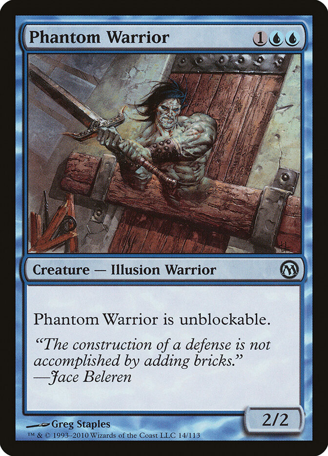 Phantom Warrior — Duels of the Planeswalkers 14/113