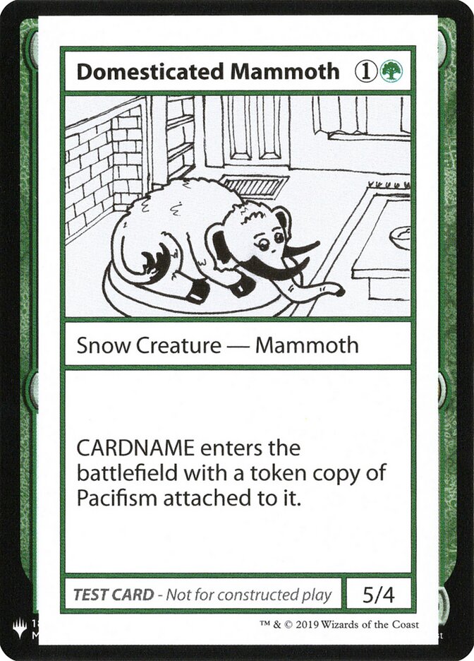 Domesticated Mammoth — Mystery Booster Playtest Cards 2019 72/121