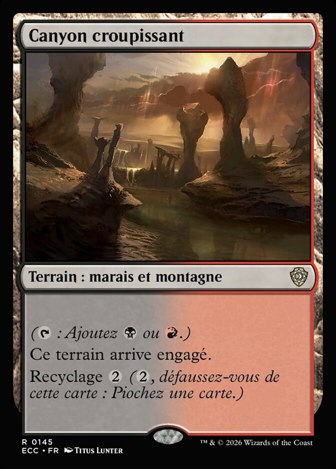 Canyon croupissant — Lorwyn Eclipsed Commander 145/176