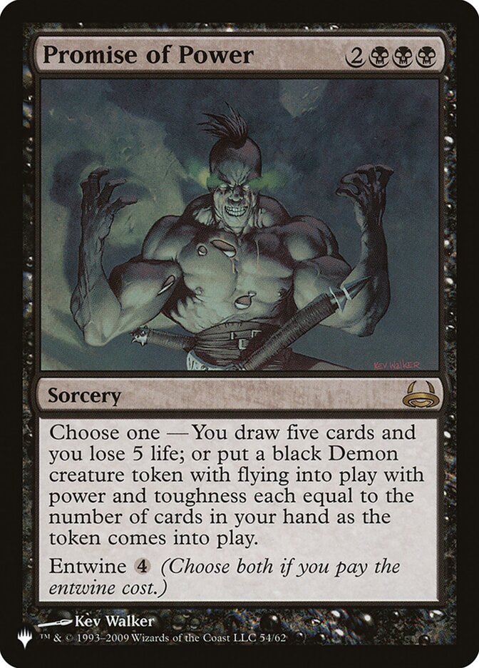 Promise of Power — The List DDC-54/5581