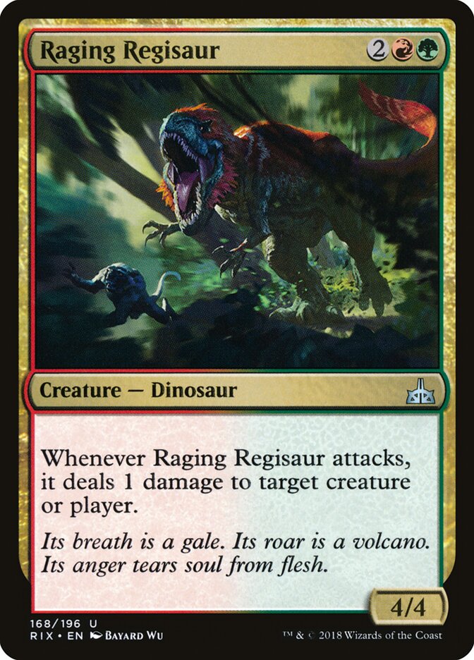 Raging Regisaur — Rivals of Ixalan 168/205