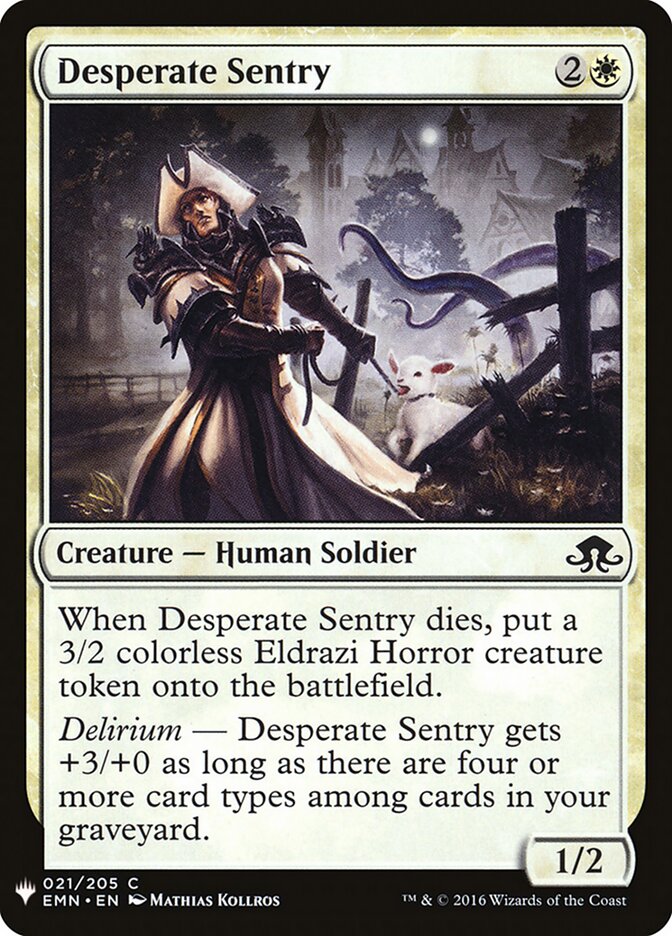 Desperate Sentry — The List EMN-21/5581