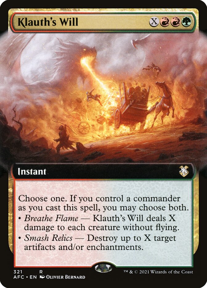 Klauth's Will — Forgotten Realms Commander 321/331
