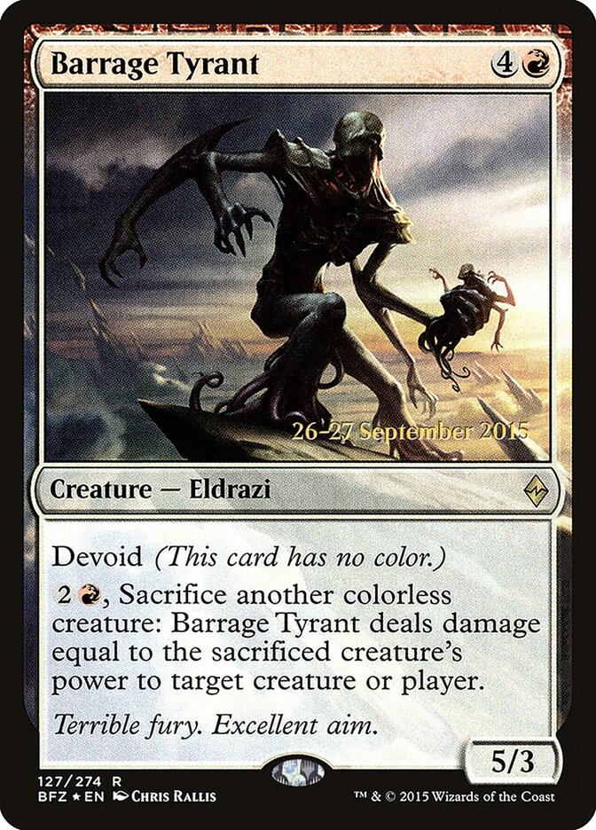 Barrage Tyrant — Battle for Zendikar Promos 127s/90