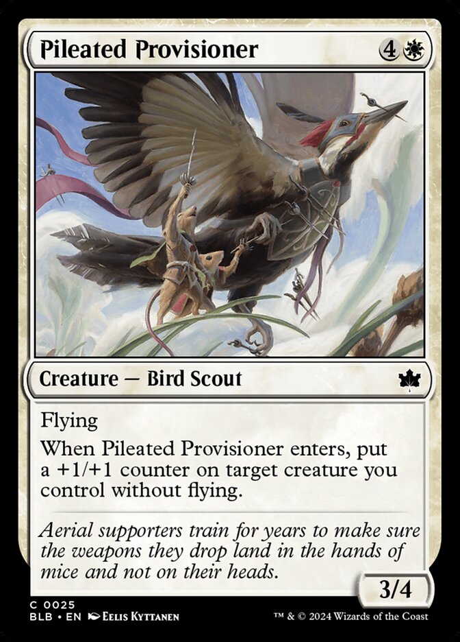 Pileated Provisioner — Bloomburrow 25/398