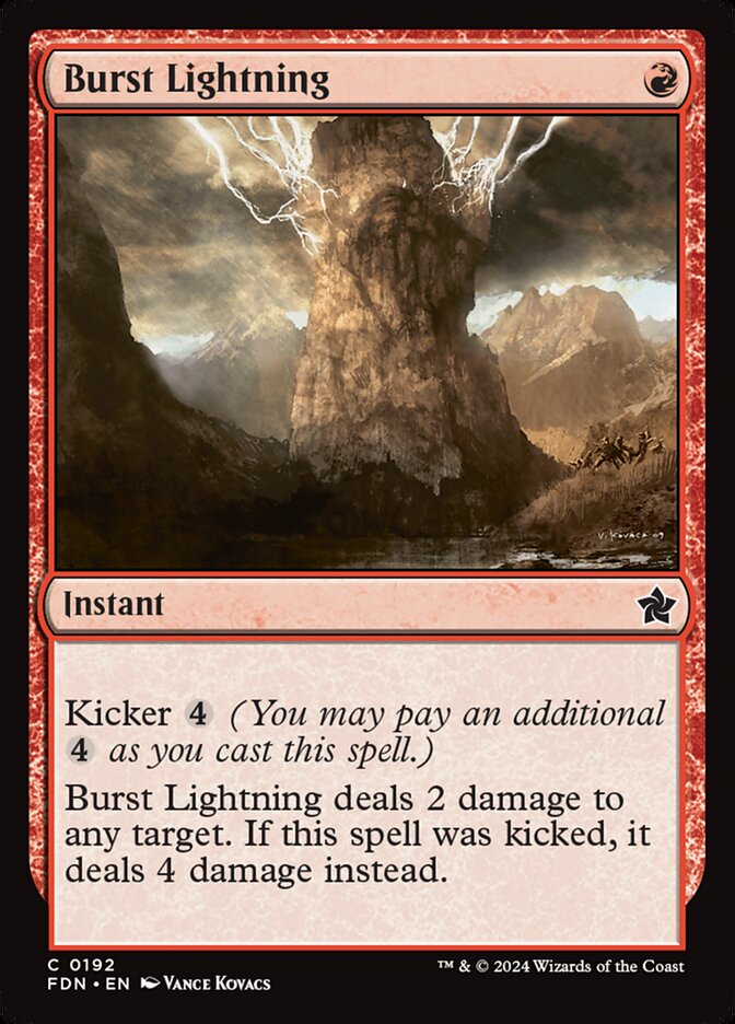 Burst Lightning — Foundations 192/771