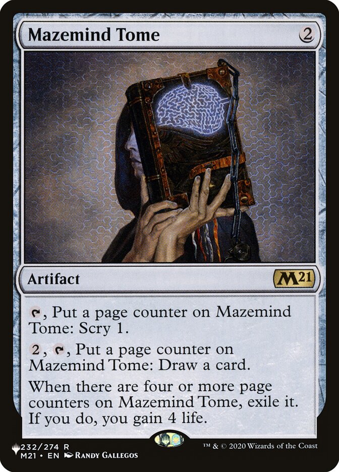 Mazemind Tome — The List M21-232/5581
