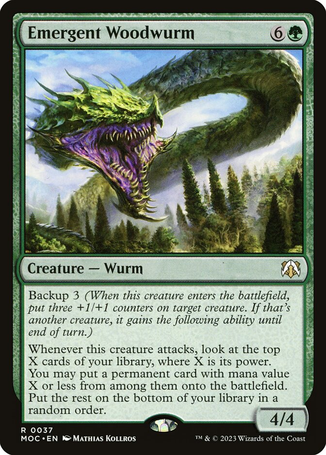 Emergent Woodwurm — March of the Machine Commander 37/450