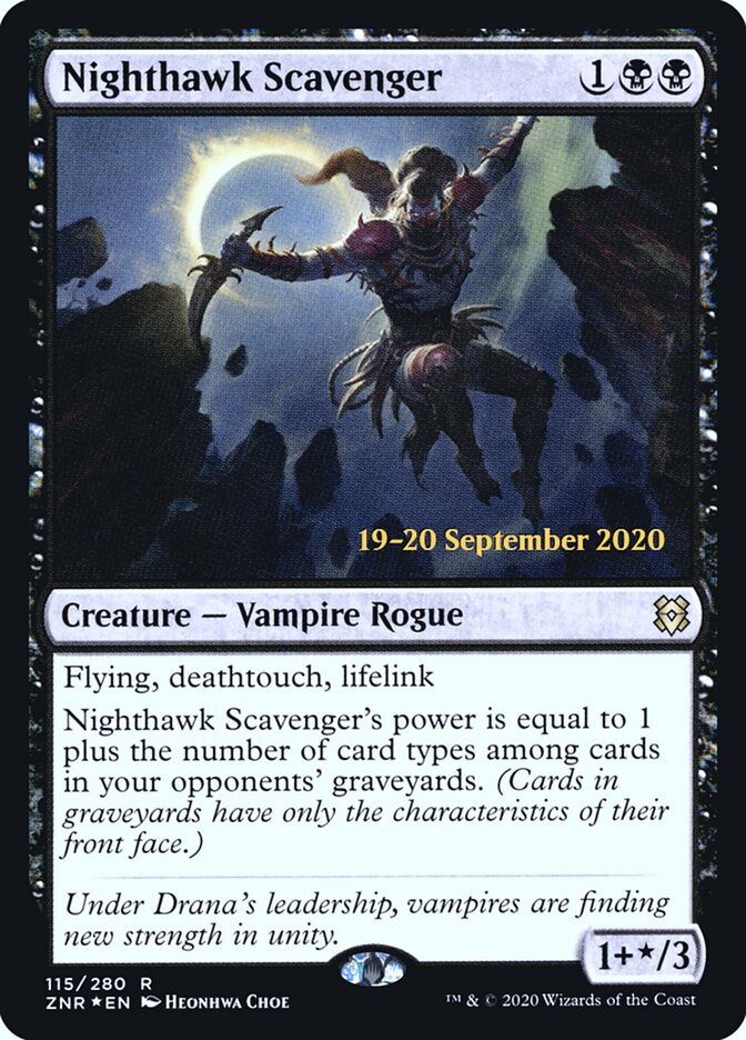 Nighthawk Scavenger — Zendikar Rising Promos 115s/153