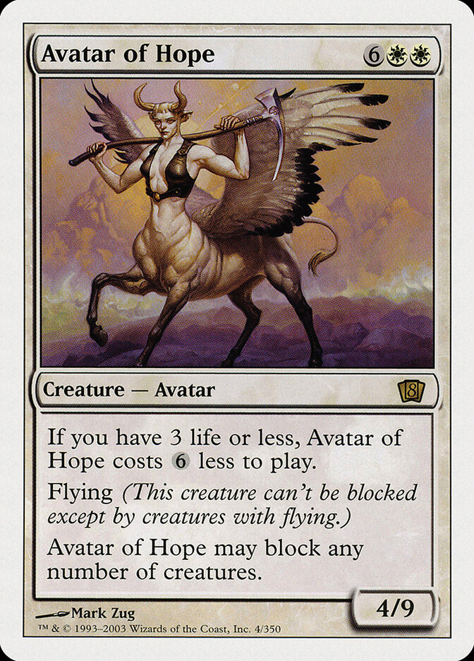 Avatar of Hope — Eighth Edition 4/710
